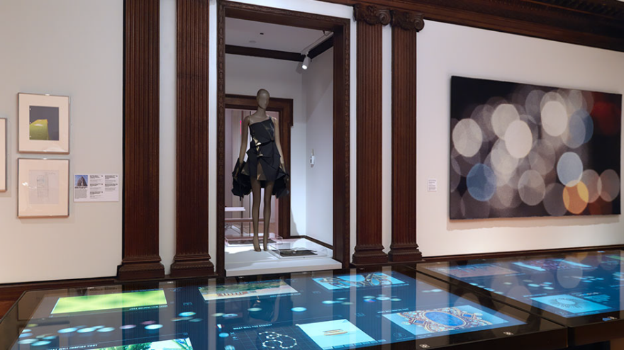 The touch tables in the galleries