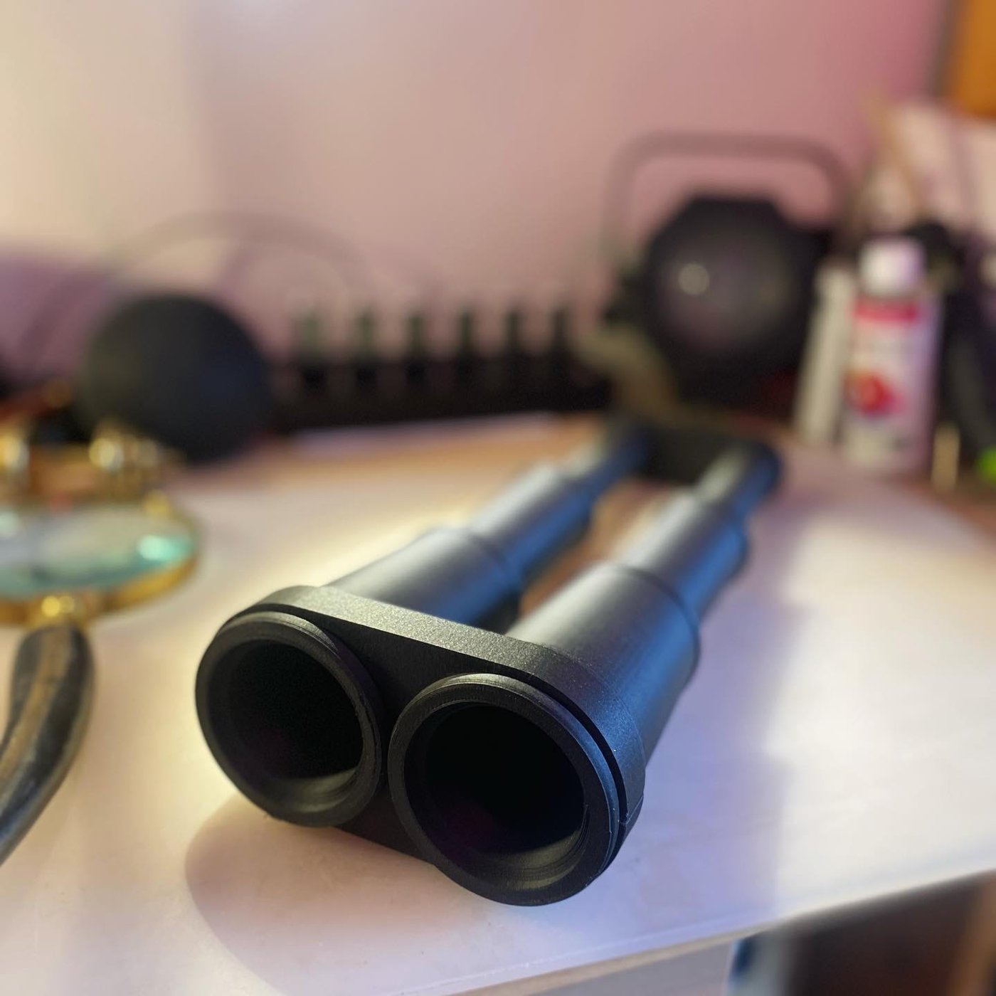 Printed binoculars, extended
