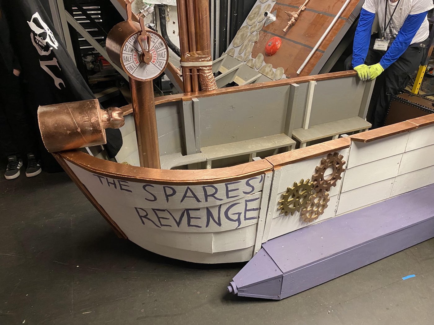 Gears on the dinghy