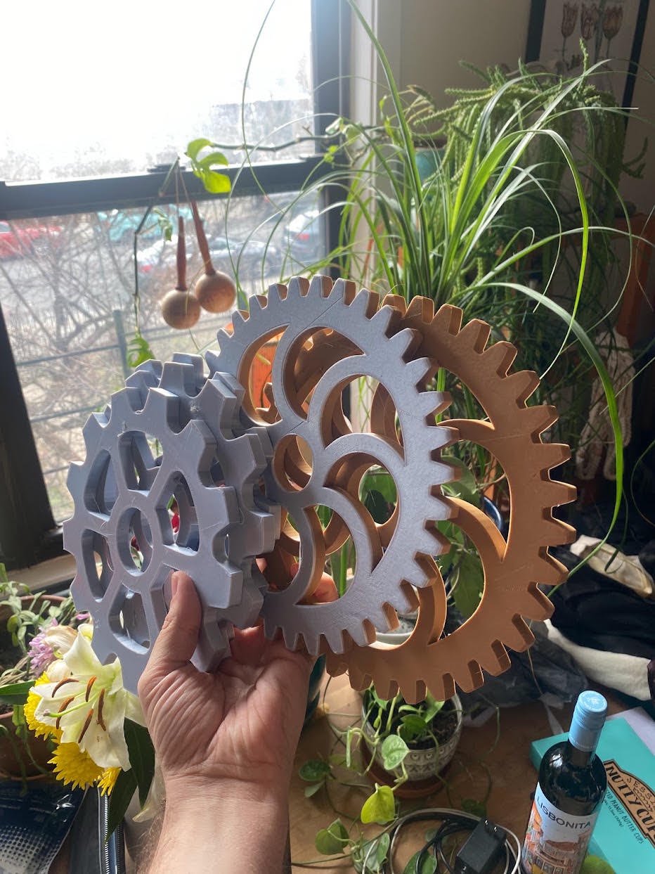 Printed gears