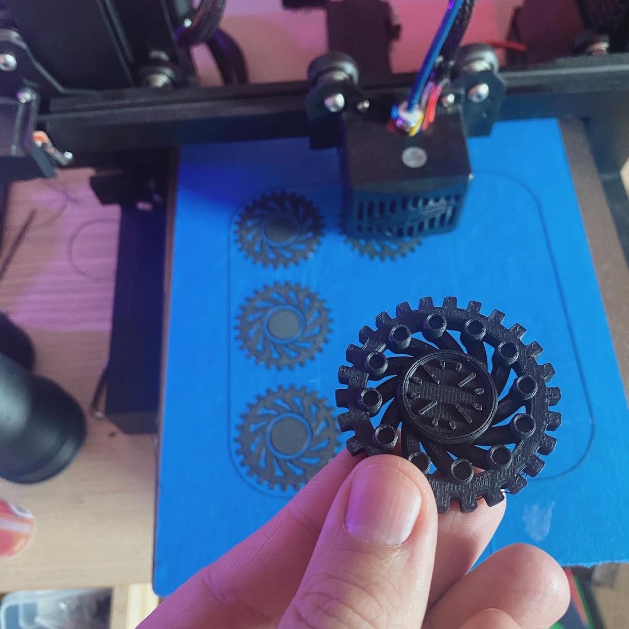 Greeble gears on the printer