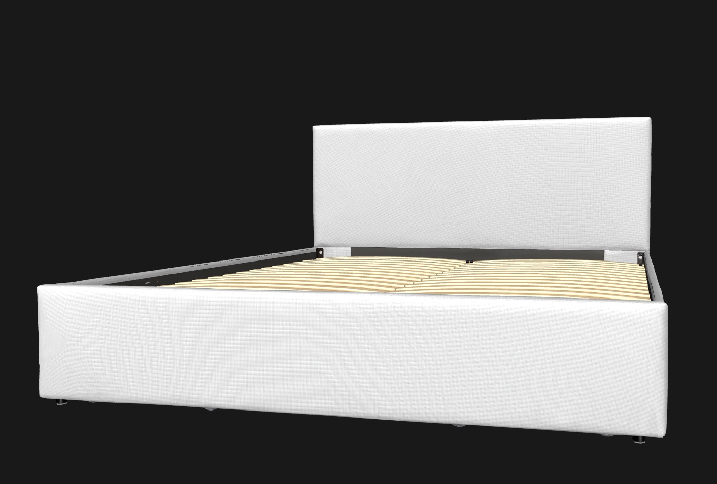 A bed frame processed for the catalog
