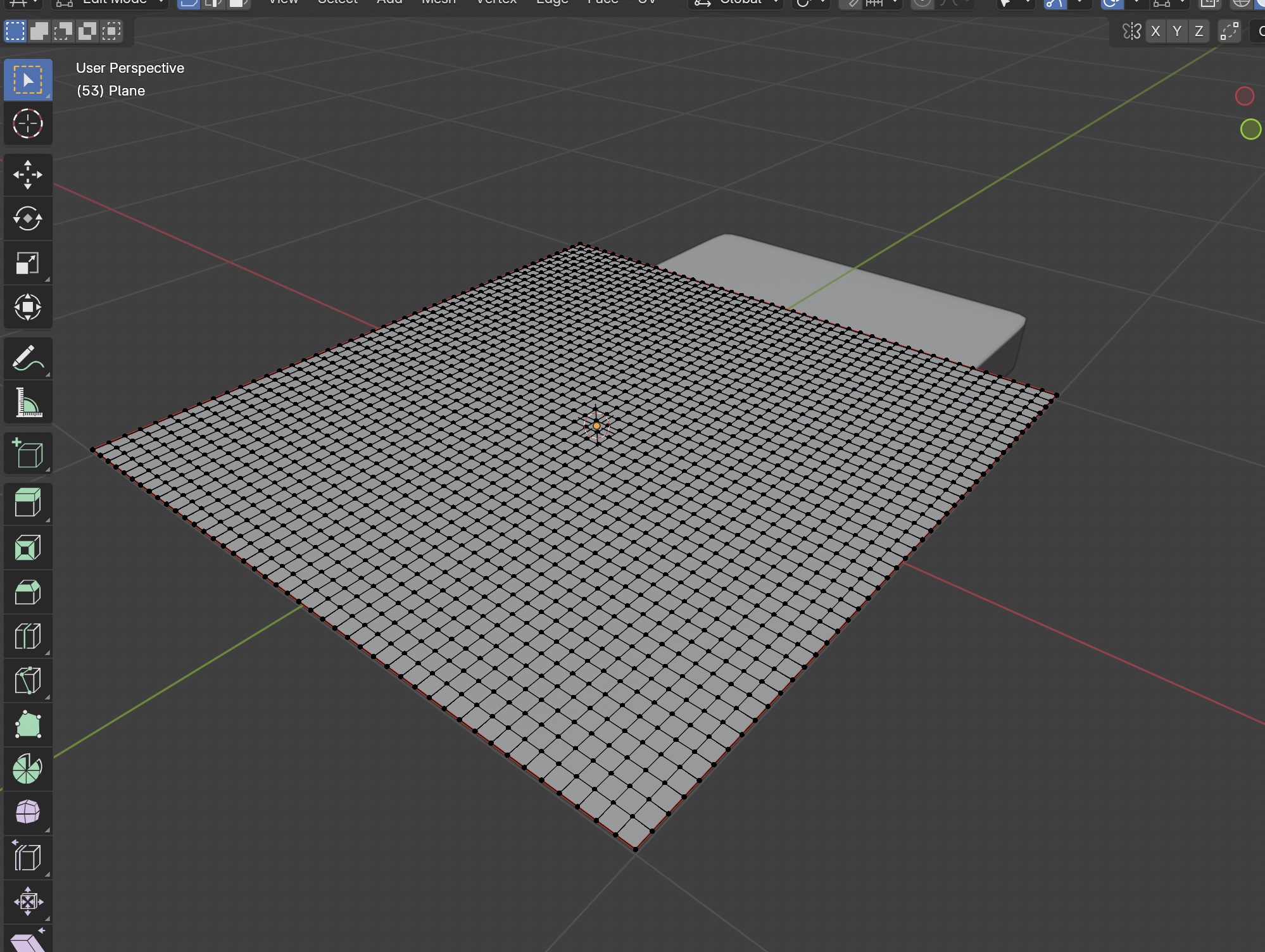 The generated duvet grid over a mattress